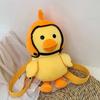 33cm Little Yellow Duck Plush Backpack Kawaii Stuffed Animal Duck Bag Cartoon Cute Soft Schoolbag Girls Children's Day Gifts