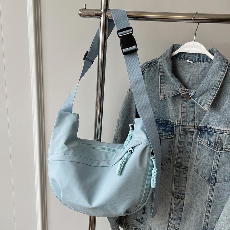 Bag Crossbody Bag Women's Canvas Bag Commuter Women's Korean Lazy Style Dumpling Bag