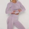European & American Seamless Long-Sleeve Quick-Dry Yoga Top