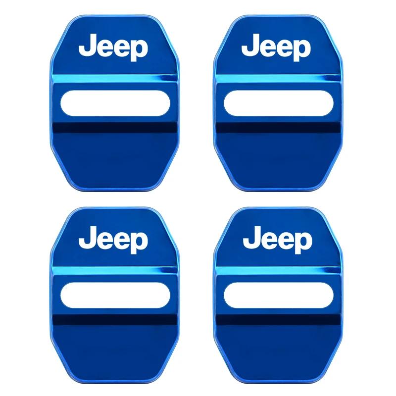 

Cup Holders Car Styling Door Lock Covers For Jeep Renegade Compass Patriot Cherokee Wrangler Grand Cherokee SRT Protective And D синий