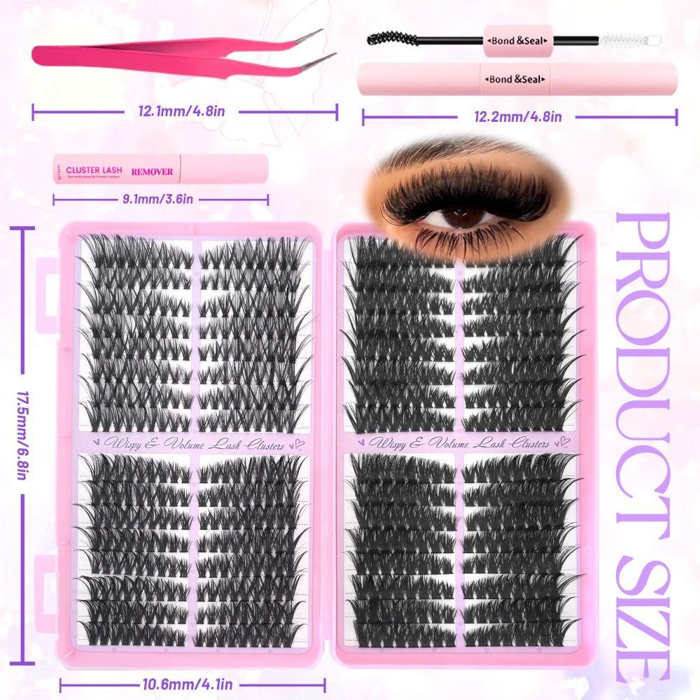 Natural Look 3D Faux Mink Lash 10-18mm Length DIY Lash Extension Kit  Eye Lash Extension