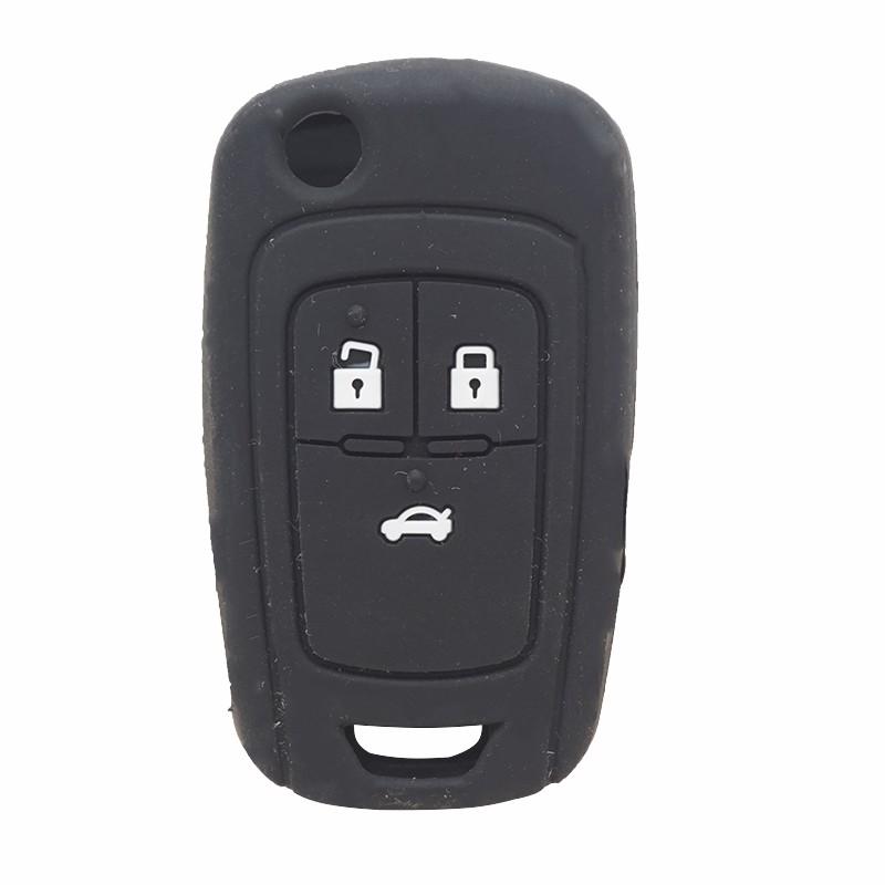 Cocolockey Silicone Rubber Car Key Cover Case For Chevrolet Cruze Aveo Malibu Cruze Spark Sail For Buick Keys Protection Holder
