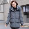 SNOWFLYING Women's Hooded Duck Down Jacket with Fox Fur Collar