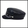 Casual CA609 [White Fang] Cap, Chain, Anchor, Plain, Hat, Scene, Cosplay, Design, Women's (Black)