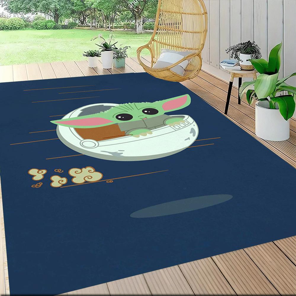 1 alfombra de área de Star Wars, para dormitorio y sala de juegos, duradera, resistente a las manchas y fácil de limpiar, para sala de estar