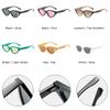 SO&EI Fashion Cat Eye Hollow Women Sunglasses Vintage Leopard Tea Shades UV400 Trending Men Sun Glasses