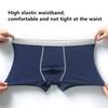 5 Pcs Men Cotton Boxer Briefs Mid‑Waist Antibacterial Breathable Underpants Comfort Soft Contrast Waistband Male Underwear L XL 2XL 3XL 4XL 5XL 6XL