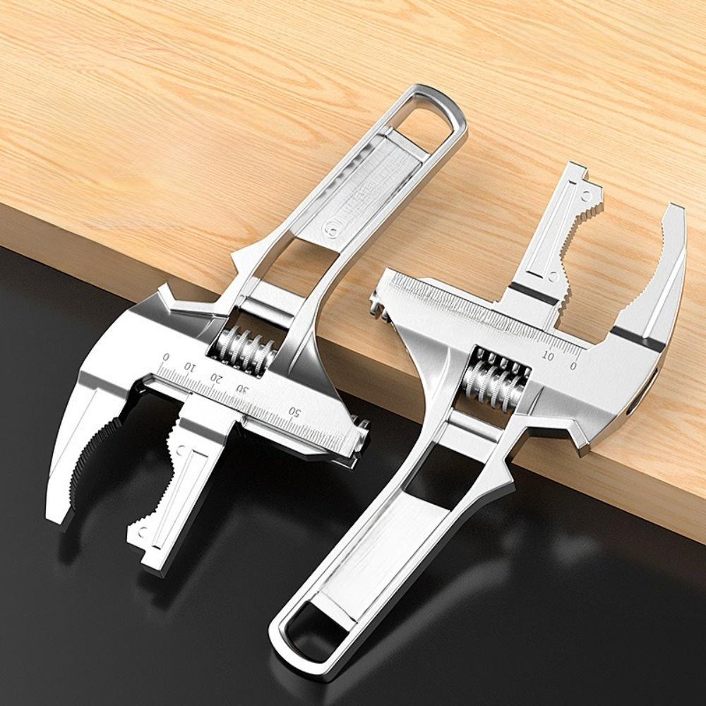 Short Handle Bathroom Plumbing Wrench 6-68mm Range Multi-function Wrench  Basin Sink Hardware