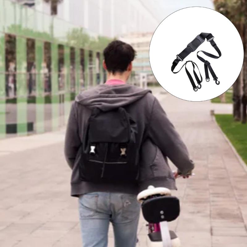 Adjustable Scooter Shoulder Strap Replacement Carrying Strap Balance Bikes NonSlip Should Belt Strap Carrying Tool