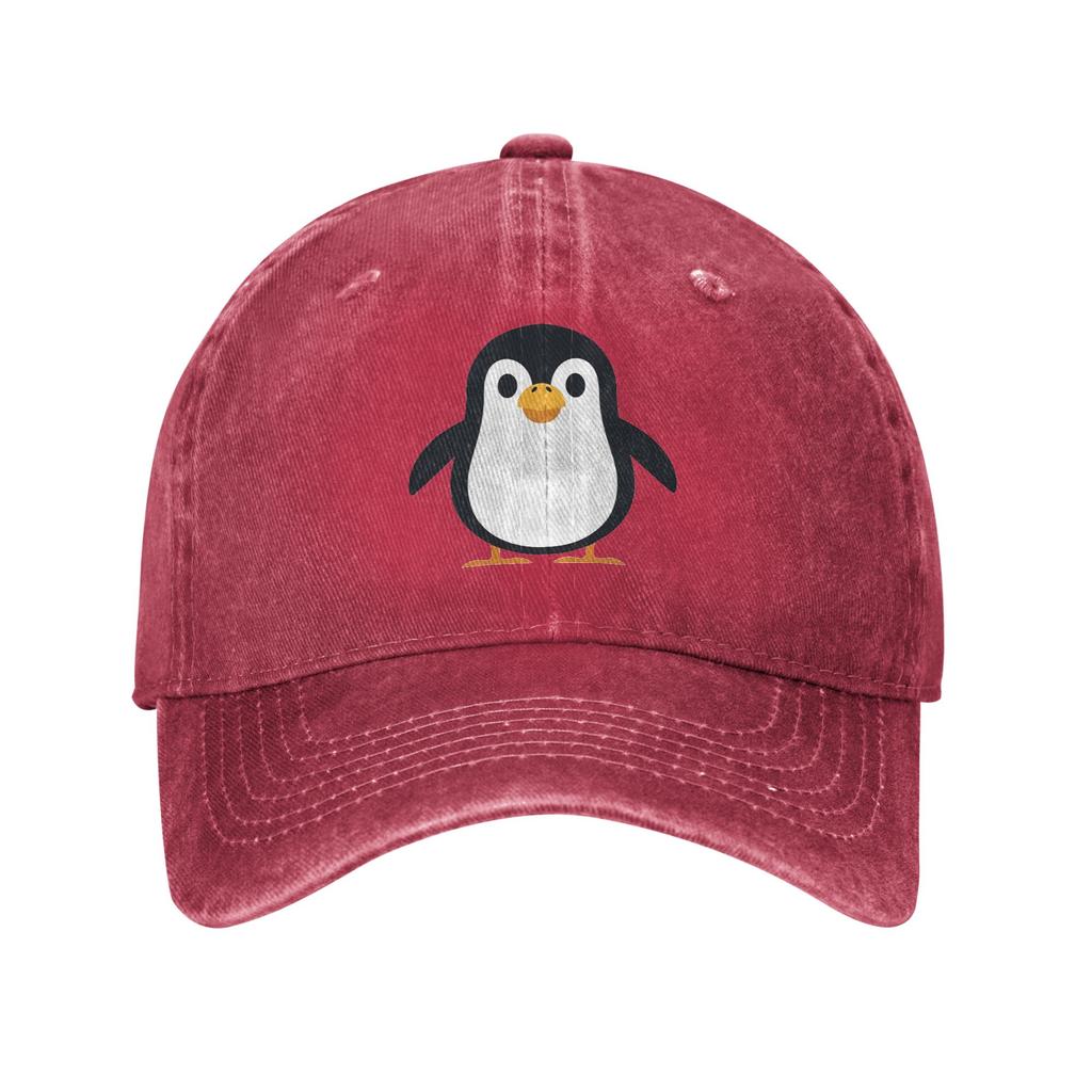 Gorra de béisbol de mezclilla con pingüino, gorras de béisbol casuales, sombrero ajustable, gorras de béisbol de verano unisex