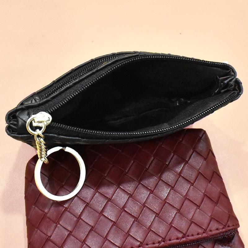 Woven Pattern Women's Mini Coin and Card Purse