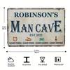 Retro Man Cave Metallschild Benutzerdefinierte Wanddekoration