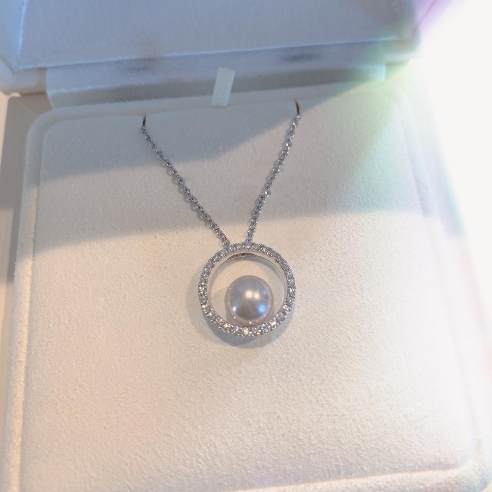 

Auntie Style 925 Sterling Silver Pearl Clavicle Necklace - 2021 Trend, Light Luxury Design