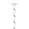 vidaXL Boat Rope Braided White 8 Mm X 25 M Polyester