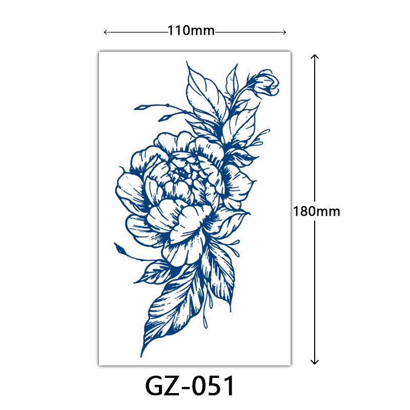 Herbal Juice Tattoo Stickers, Semi-Permanent Tattoo Stickers, Sweatproof, Lasting Tattoo Stickers