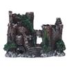 Aquarium Castle Decoration Lifelike Toxic Free Hideout Resin Fish Tank House Ornament for Saltwater
