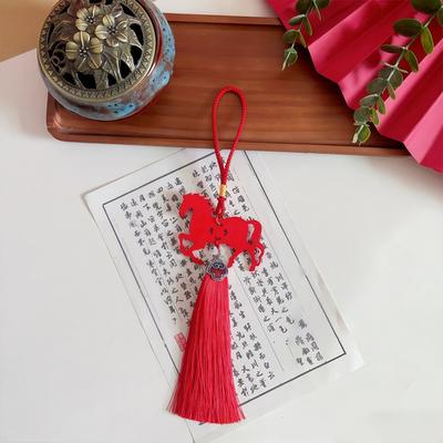 2026 Year Of The Horse Wall Hanging Ornament Zodiac Horse Pendant Year Lucky