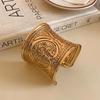 Oval smooth open bracelet set exaggerated ins fashion versatile bracelet light luxury high-end jewelry