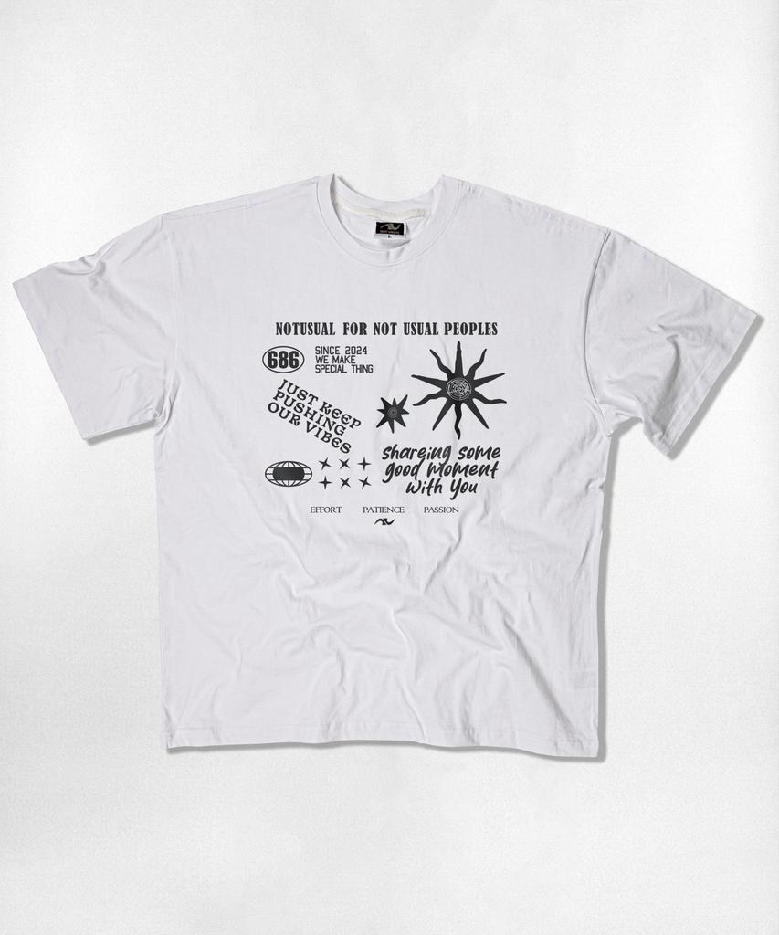 Nasyujeueol Symbol Efort Oversized Short Sleeve T-Shirt 4 Colors