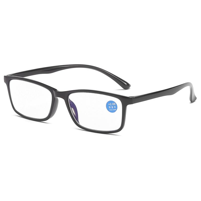 1920 1pc True TR Material Squared Frame Blue Light Blocking Presbyopia Unisex 1.0 1.5 2.0 2.5 3.0 3.5 4.0 Reading Glasses