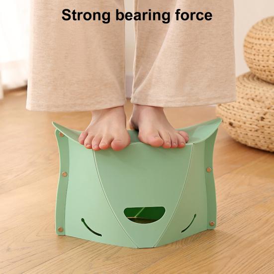 Portable Folding Stool Outdoor Chair High Durability Strong Load-bearing Lightweight Design Multi-Function Camping Storage Stool