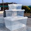 Plastic Lizards Keeper Tanks Observation Panel Breathable Design Stackable Enclosure