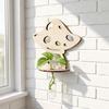 Wandplanter Terrarium met Transparante Reageerbuizen voor Plantengroei Observatie, Houten Planten Vermeerderingsstation voor Binnenstekken, Planter Decoratie