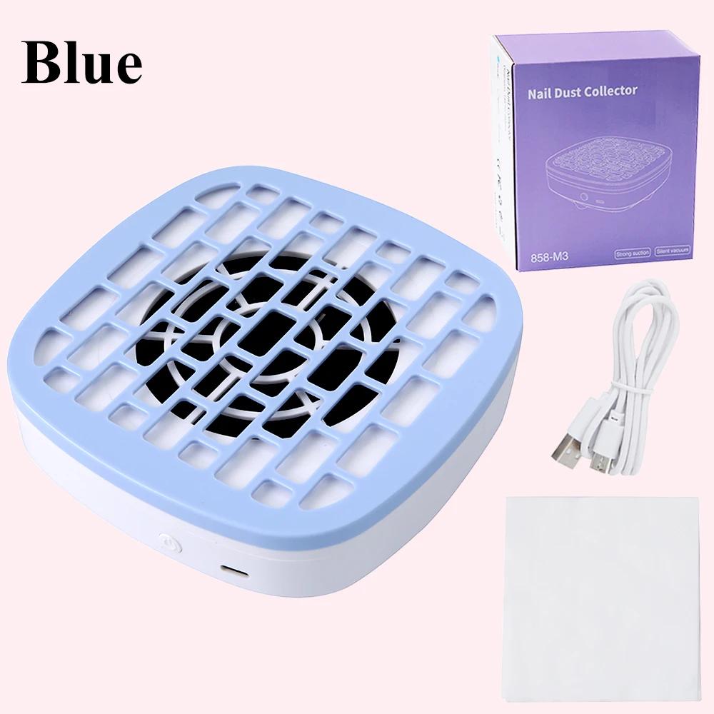 

Новый пылесос для сбора пыли для маникюрной машины, мощный пылесос для ногтей со сменным бумажным фильтром, оборудование для ногтей синий