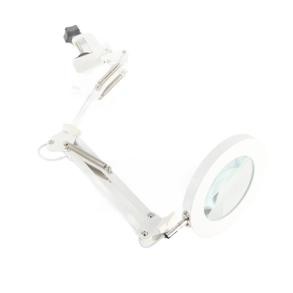 Magnifying Desk Lamp 5X Magnification 72 LED Beads 3 Light Modes Dimmable Lighted Magnifying Glass