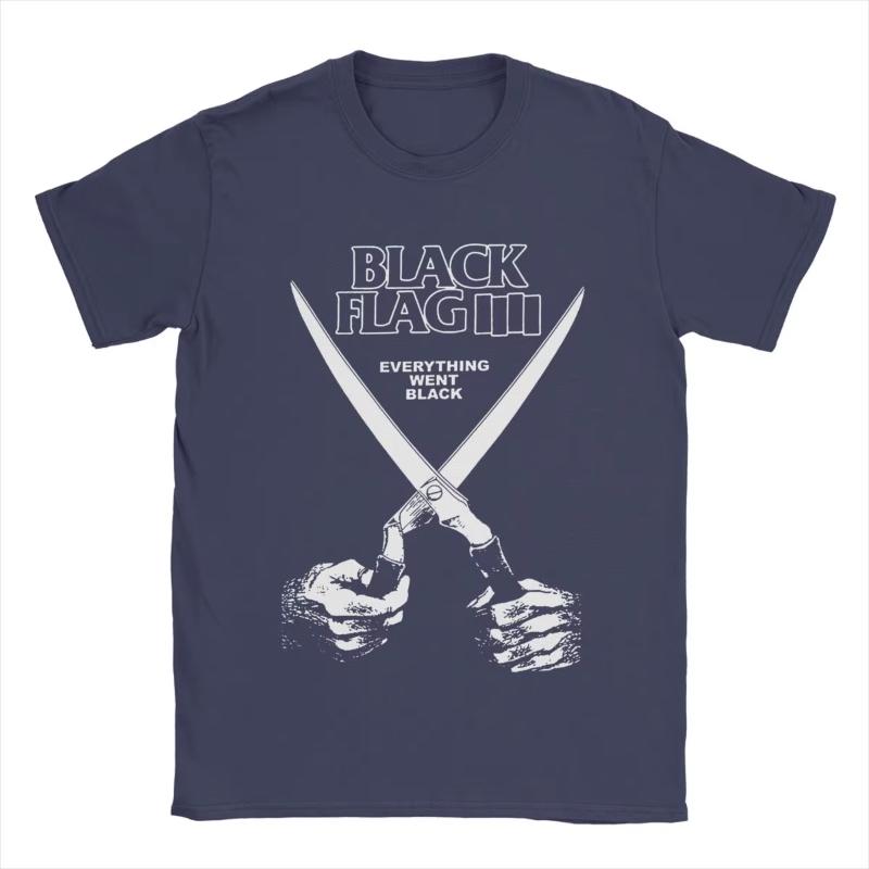 Black Flag Živá trička Pánská Dámská Amerika Vtipná Čistá bavlna Trička Kulatý výstřih Krátký rukáv Trička Letní topy