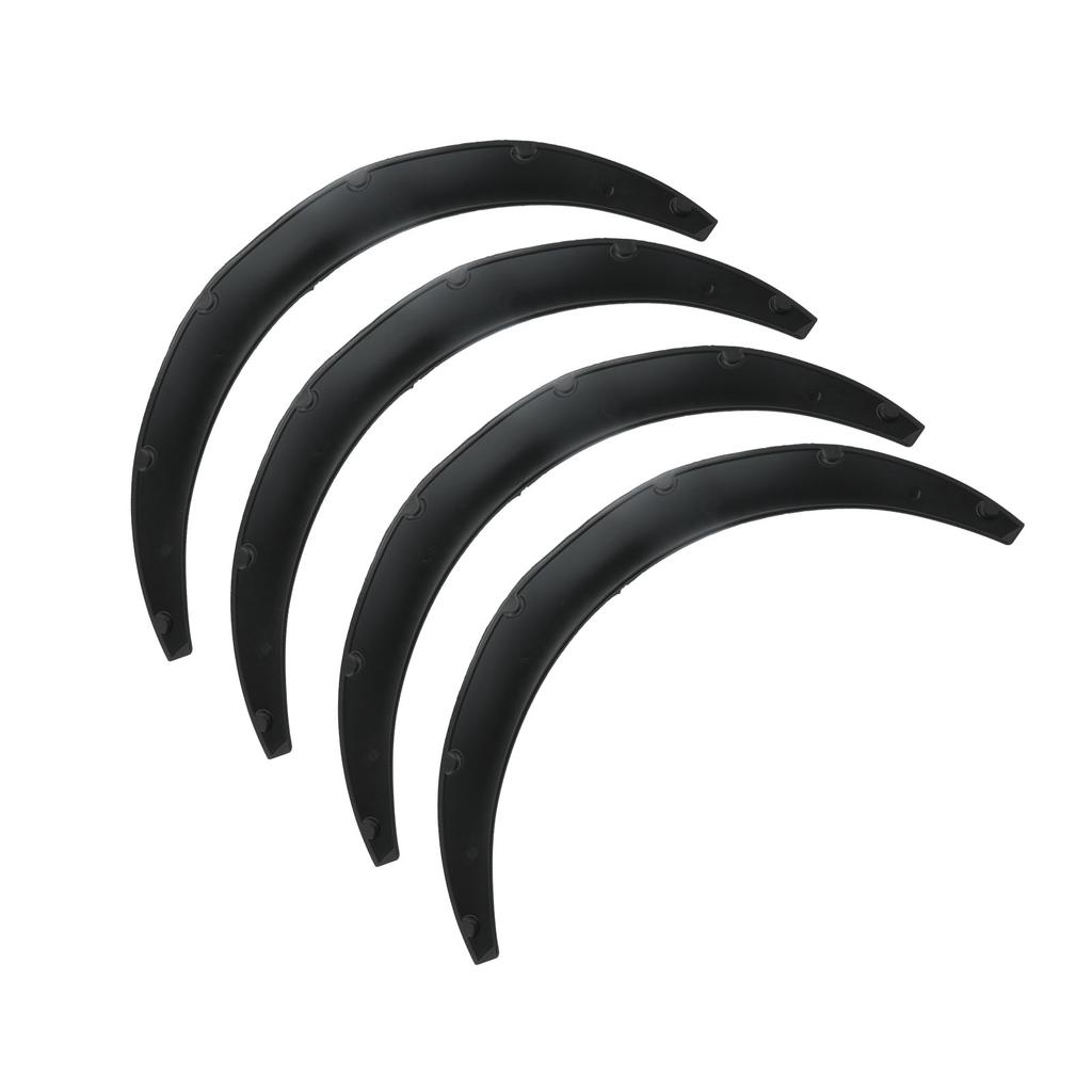 4pcs Wheel Eyebrow Protector Flexible PP Widened Decorative Wheel Arches Lips Universal for Car110mm 4.3in