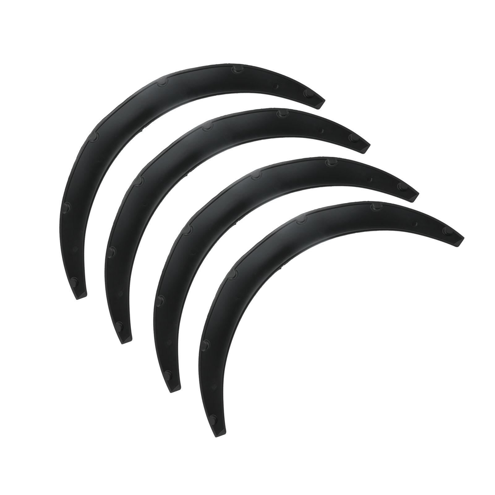 

4pcs Wheel Eyebrow Protector Flexible PP Widened Decorative Wheel Arches Lips Universal for Car110mm 4.3in