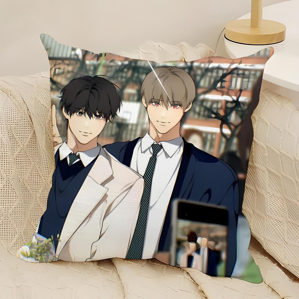 Anime L-Lost in the C-Cloud Pillow Case Natural Linen Double-Sided Printing Sofa Home Decor Cushion Cover
