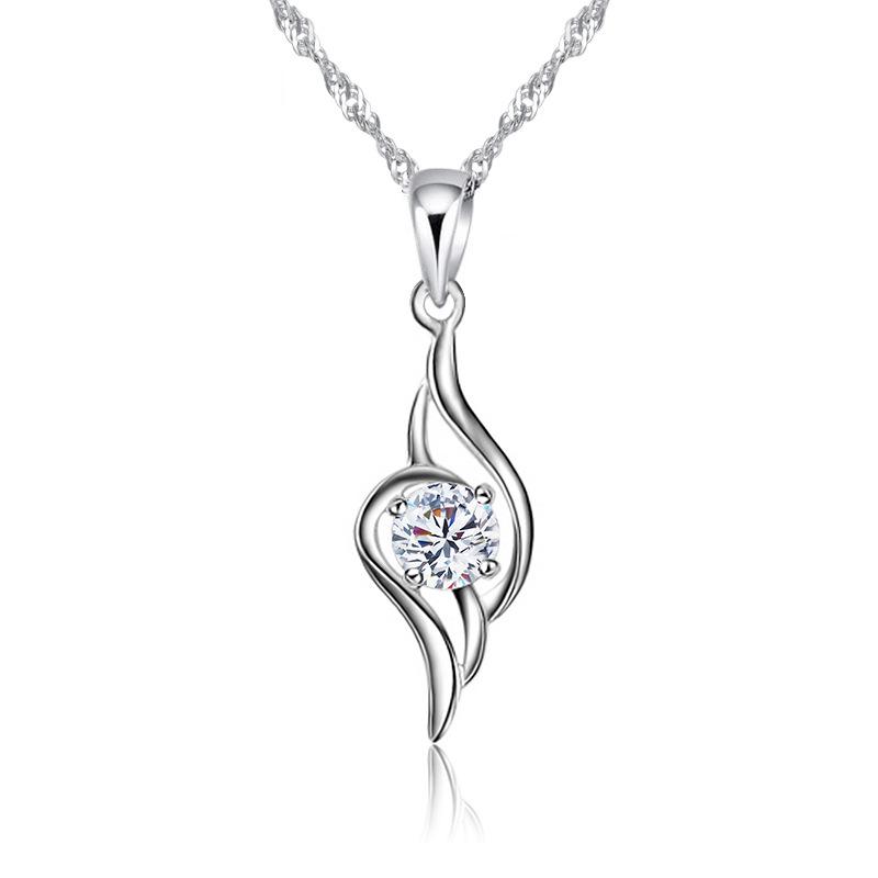 Tianyu Fashionable Angel Necklace with Natural Crystal Pendant