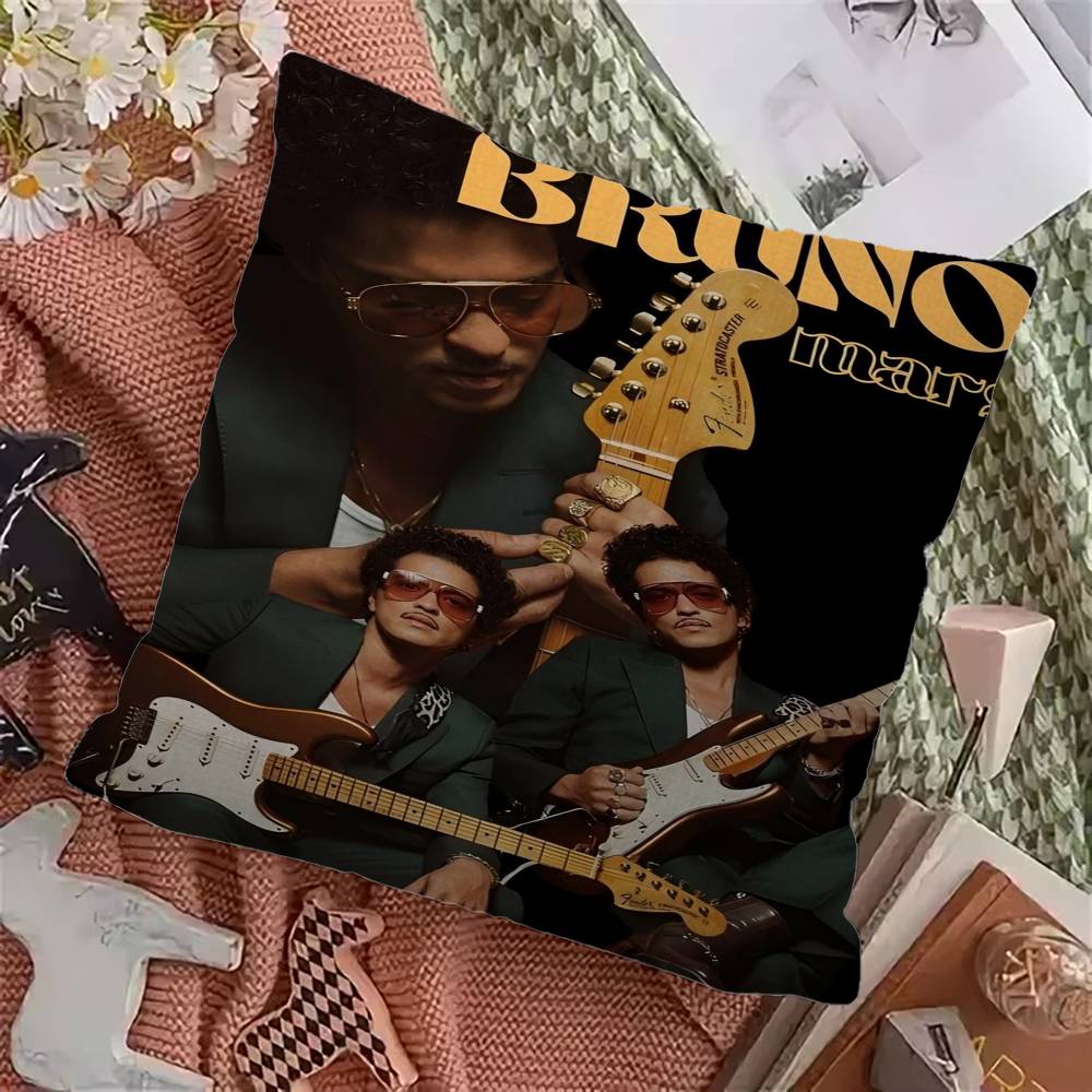 Singer B-Bruno M-Mars Pillow Cover For Bedroom Room And Living Room Sofa Decorative Cushion Cover