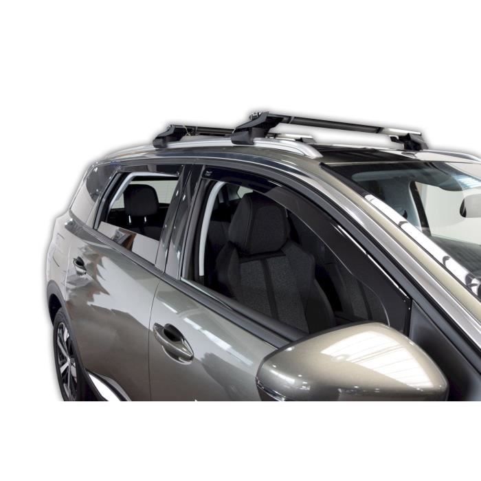 Air Deflectors - J&J AUTOMOTIVE - Peugeot 5008 - Smoked - Reinforced Acrylic - Easy Installation
