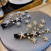 Starry Barrettes Female Side Clip Girl Fringe Clip Headdress Korean Trending Cute Girl Super Fairy Mori Hair Clip Top Clip