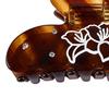 Hair Claw No Slipping Acetate Sheet Strong Grip Medium Size Back Head Hair Clip Rhinestone Inlaid Bowknot Pattern Versatile Hair Accessory