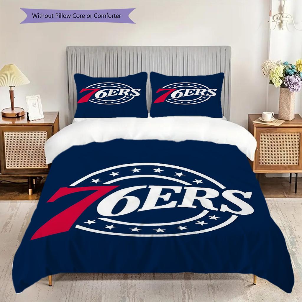 Philadelphia Ers Team Spirit Bedding(1 * Duvet Cover + 2 * Pillowcase, Without core)Soft and Comfortable Christmas Birthday Gift