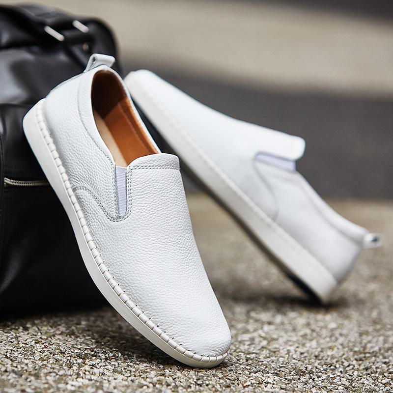 Mode Luxus Handgefertigt Leder Herren Slipper Mode Slip-on Freizeitschuhe für Herren Business Schuhe Mokassins Italienische Laufschuhe Fahrschuhe