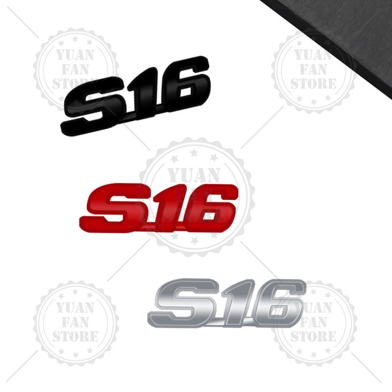 S16 Emblem Car Styling 3D Sticker Metal LOGO Badge For b444 106 206 306 309 207 208 308 108 508 RCZ RC GT Body Decoration 444b