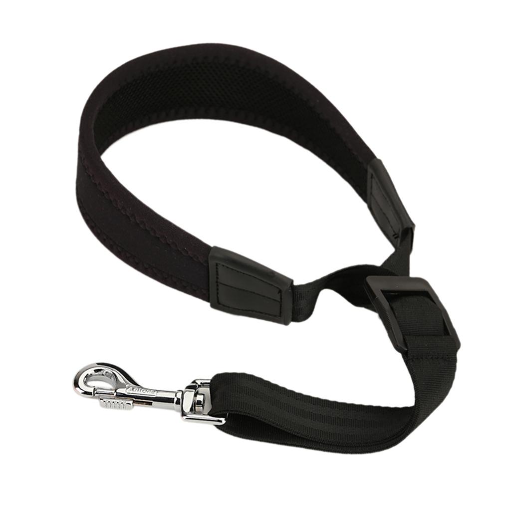Saxophone Stretch Silicone Padded Neck Strap Belt Harness with Hook Clasp