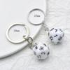 Colorful Acrylic 20-Sided Dice Shaker Pendant for Handmade Jewelry
