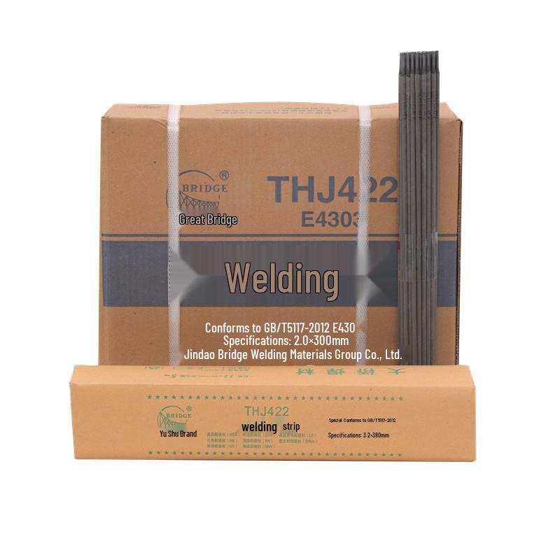 Bridge Brand J422 Carbon Steel Welding Electrode, Anti-stick, Sizes 2.0, 2.5, 3.2, 4.0mm, Also for Cast Iron 208 & Stainless Steel A102.