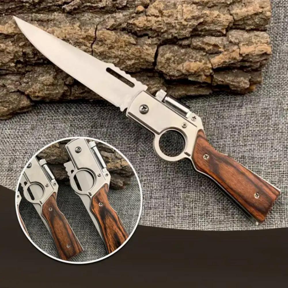 Outdoor Stainless Steel Portable Folding Knife,Multifunctional Folding Pocket Knife for Household  and Fishing