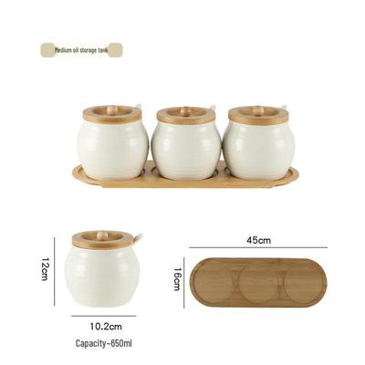 Pot de Rangement Créatif pour Condiments de Cuisine LISM