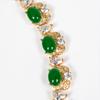 Luxury Beautiful Onyx Green Whitening Jewellery Necklace and Earrings 2 Pcs Wedding Party Gift Dubai Women Prom M-583