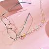 Women Heart shape Bowknot Bead Glasses Chain Eyeglass Lanyard Glasses Necklace Eye wear Accessories