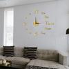 Nordic Silent DIY Wall Clock Creative Living Room Bedroom Decorative Clock Acrylic Number Clock Wall Sticker Clock