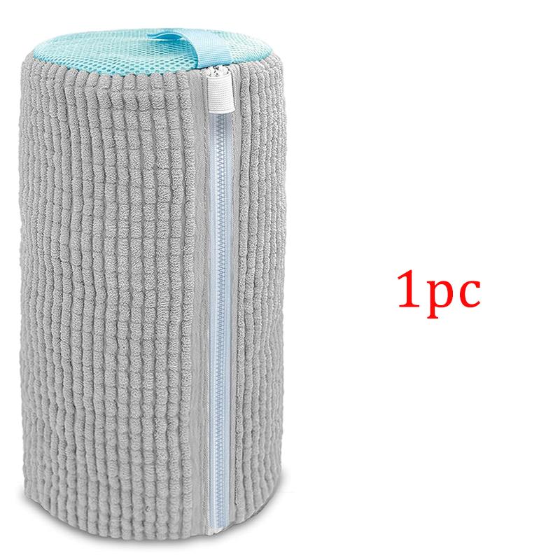 Wash Shoe Cleaning Bag Padded Net Laundry Shoes Protector Fluffy Fibers Polyester Washing Shoes Machine Laundry Bag Drying Bags